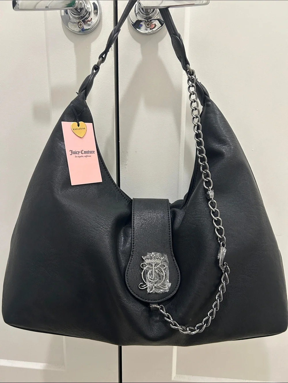 Juicy Couture Exclusive (NWT) Royal Crest Hobo Bag